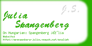 julia spangenberg business card